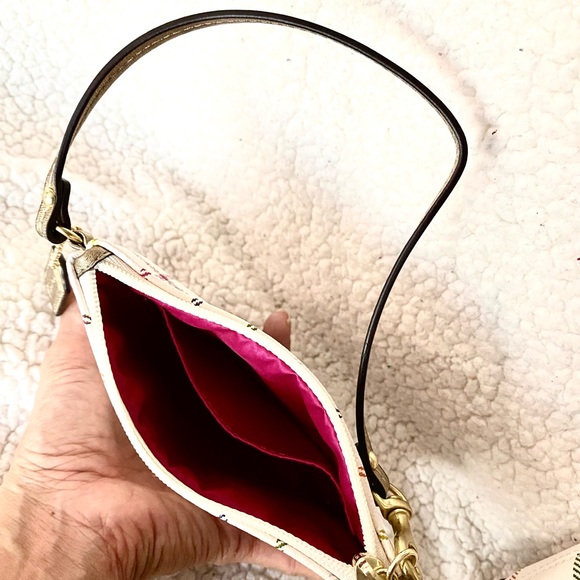 COACH Peyton Tattersall Plaid Coated Canvas Wristlet (Tote bag not included) - Picture 2 of 4